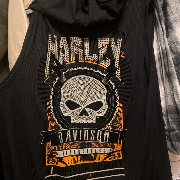 Harley-Davidson Black and Orange Apparel - Picture 1 of 6